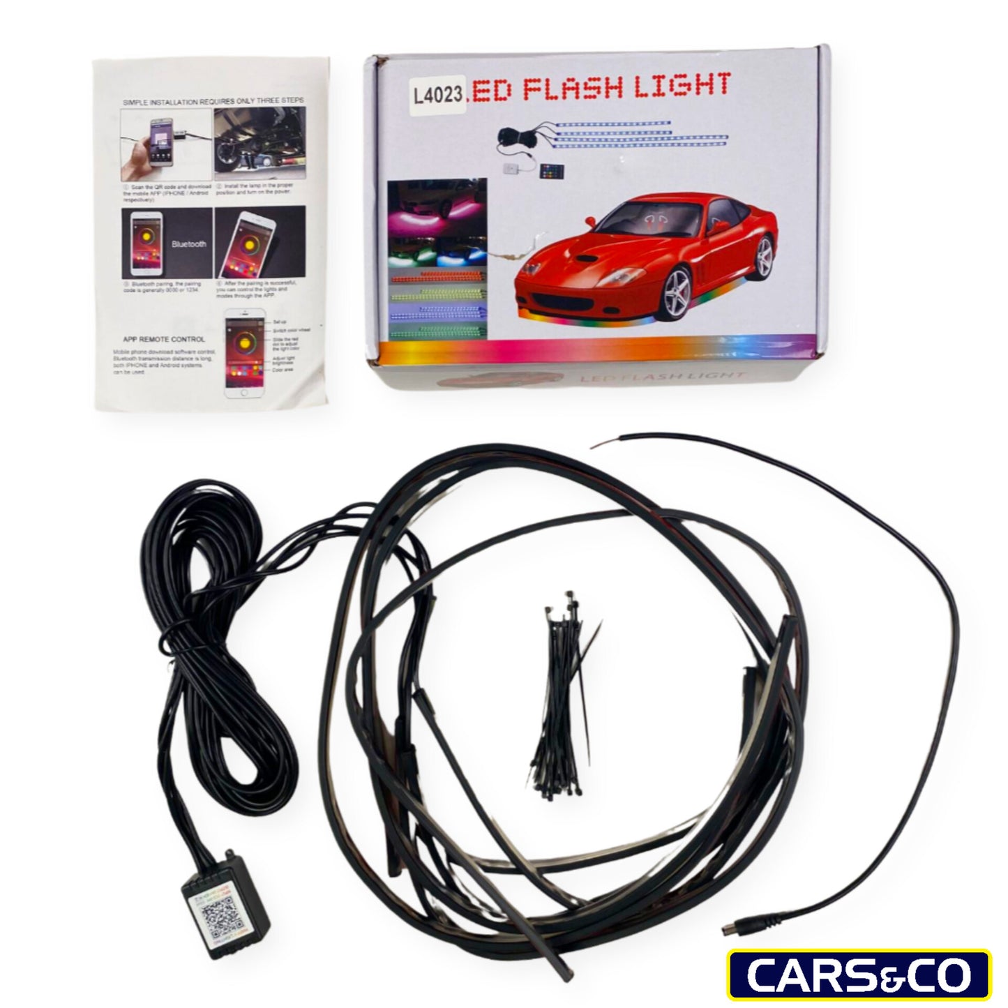 Car Underglow Light Flexible Strip LED Underbody Lights Remote APP Control Car Led Neon Light RGB Decorative Atmosphere Lamp