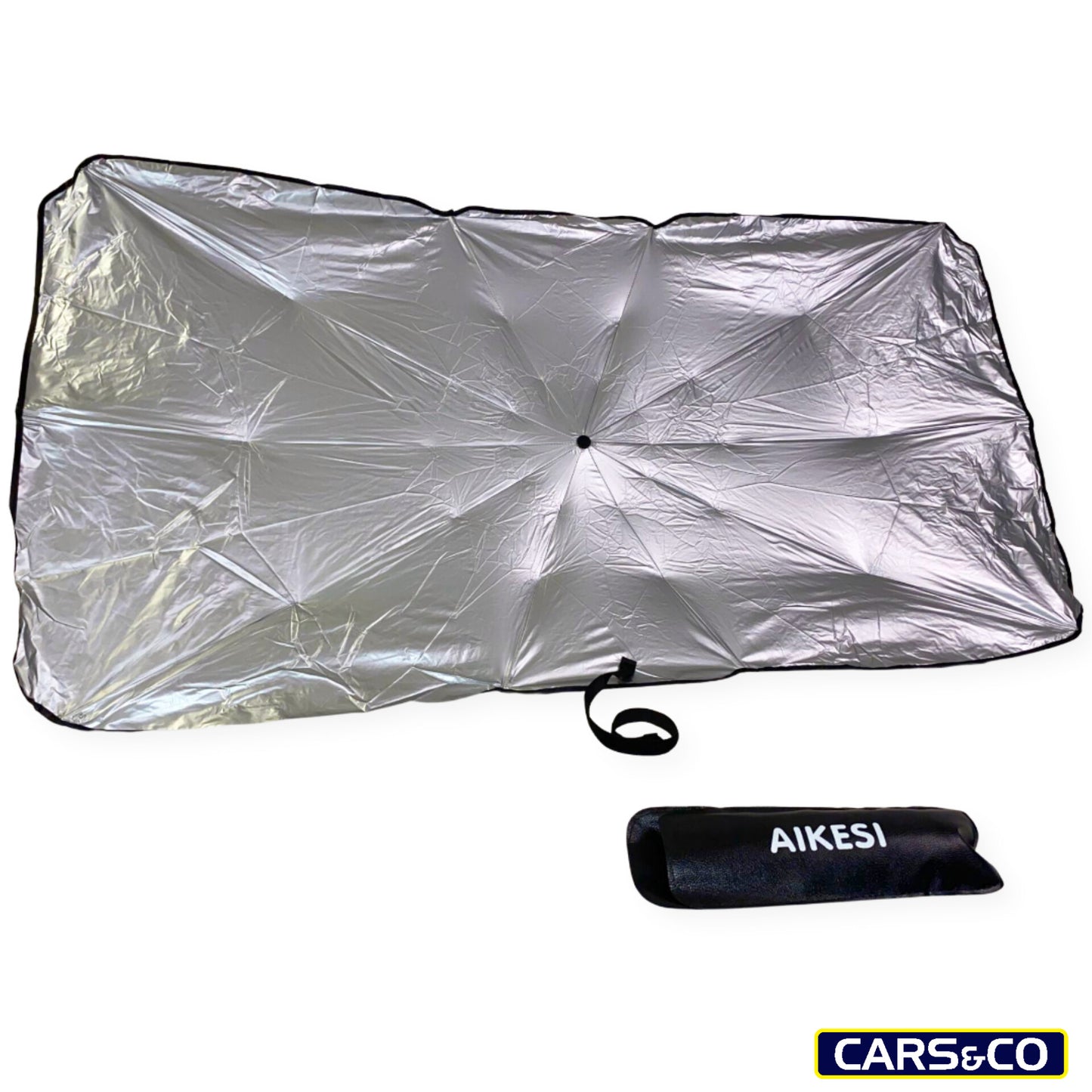 57\' X 31\' Car Umbrella UV Reflecting Sun Shade Cover For Windshield Foldable Front Car Sunshade Umbrella