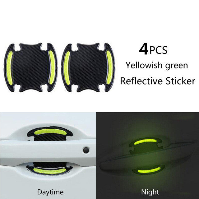 Carbon fiber handle anti-scratch nail cover car sticker car door handle wrist anti-scratch sticker paint protection film reflective