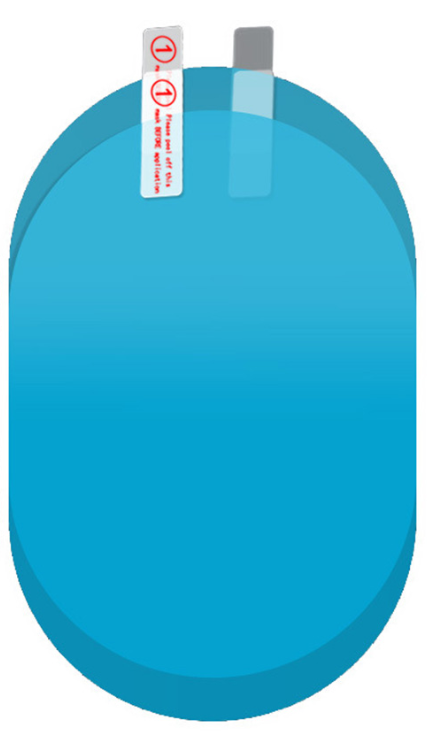 Oval Anti-Moist Waterproof Side Mirror Sticker