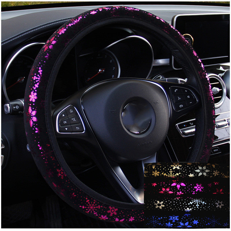 Hot Gilded Snowflake Car Steering Wheel