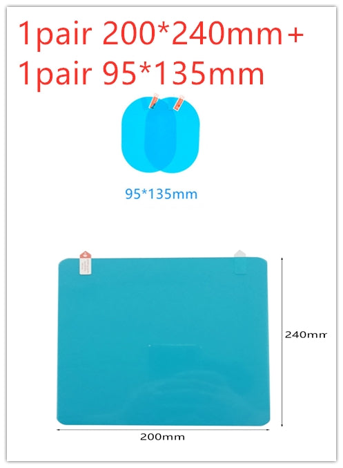 Oval Anti-Moist Waterproof Side Mirror Sticker
